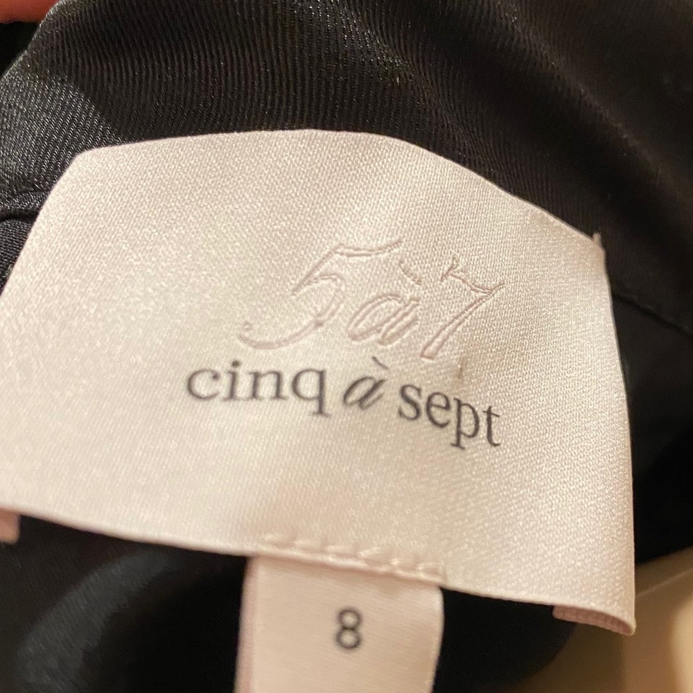 Cinq a September Black High-neck mini dress - Picture 2 of 10